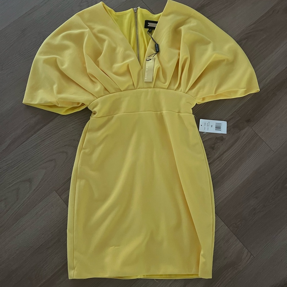Alexia Admor Sunny Yellow Mini Dress